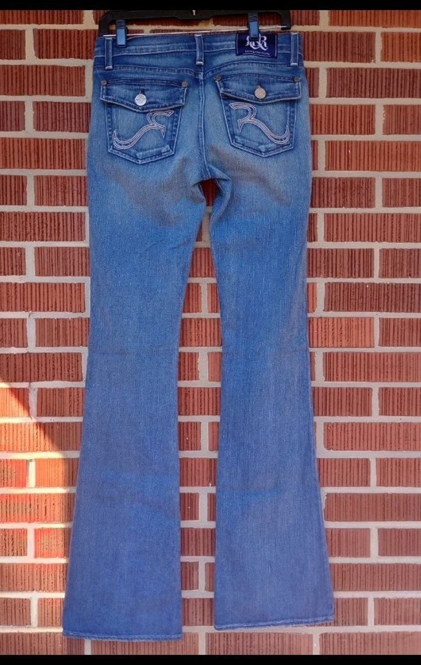 Rock & Republic "Kurt" Flare Jeans Original USA-made Era Y2K Women's Size 28